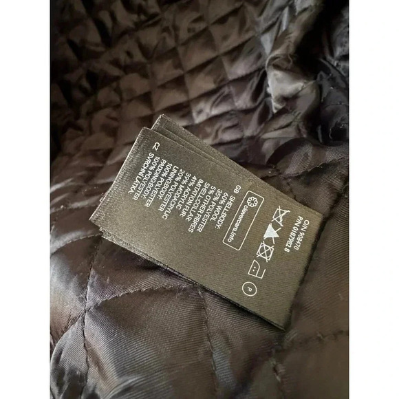 H&M Wool Blend Women’s size 6 Blue Coat - Picture 4 of 7